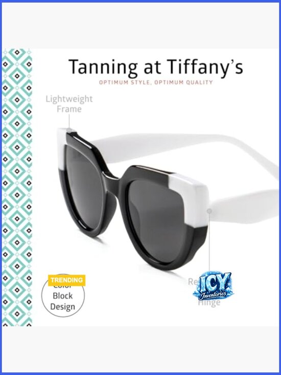 Oversized Cat Eye Retro Sunglasses with UV Protection for Women main image 5